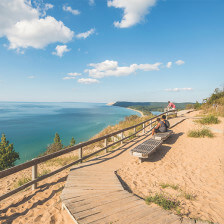 Der Lake Michigan nahe Traverse City, Michigan