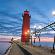 Der Pier in Grand Haven, Michigan